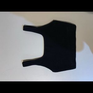 Babaton Sculpt Knit Squareneck Cropped Tank